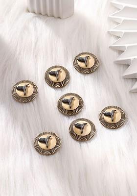 Men Set Of 7 Gold Plated Flight Delight Brooch