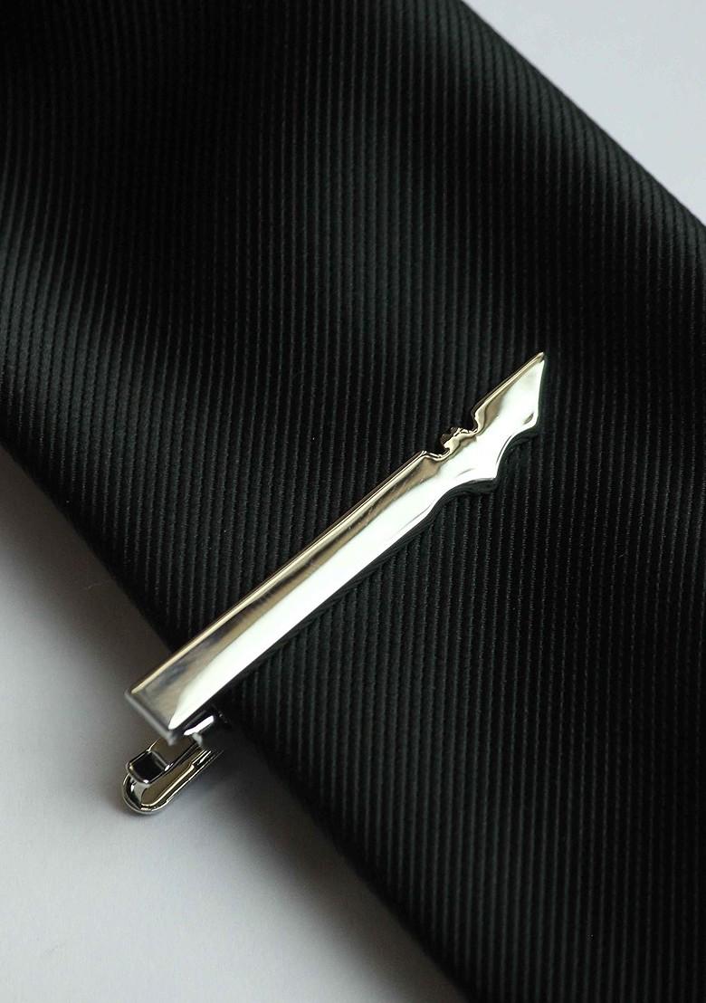 Men Brass Tie Bar Brooch