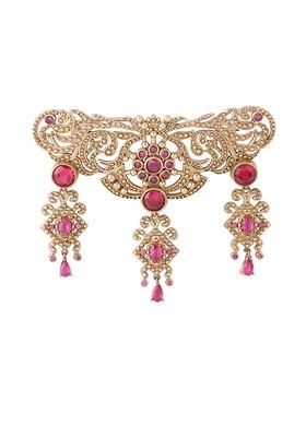 Men Statement Artificial Stones And Beads Studded Symphony Brooch