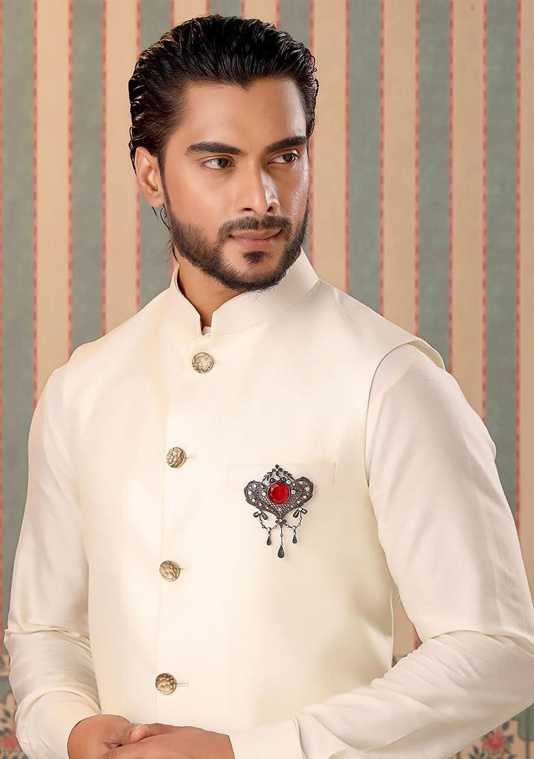 Men Artificial Stones And Beads Marvel Brooch