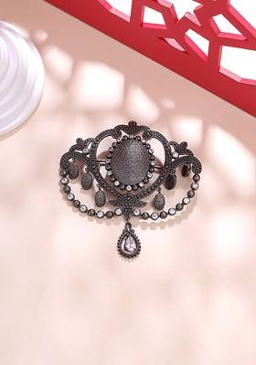 Artificial Stones And Beads Studded Dainty Delight Brooch