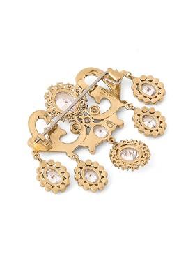 Men Artificial Stones And Beads Magnificent Stud Brooch