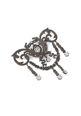 Men Artificial Stones And Beads Pretty Power Brooch