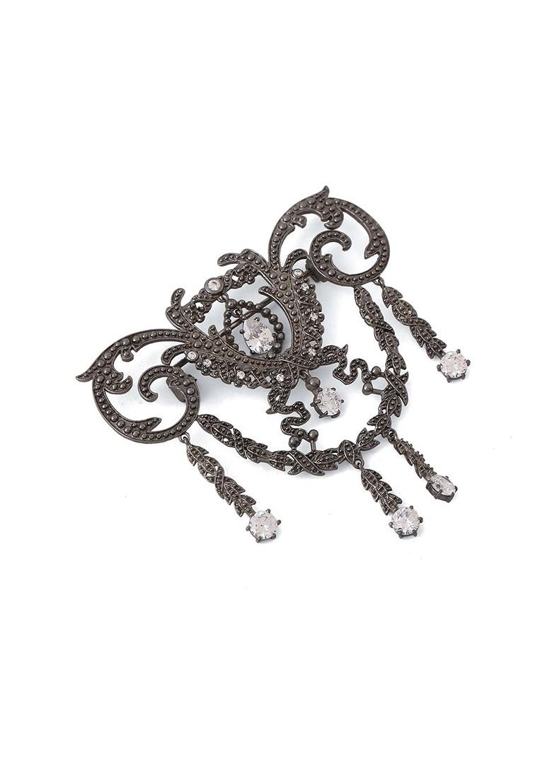 Men Artificial Stones And Beads Pretty Power Brooch