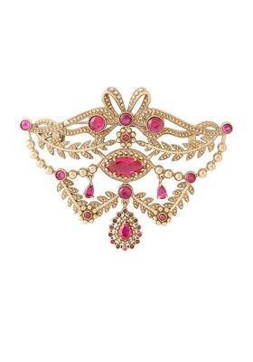 Fleur Muse Artificial Stones And Beads Ethnic Brooch