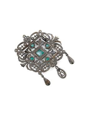 Men Brass Royal Rustic Brooch