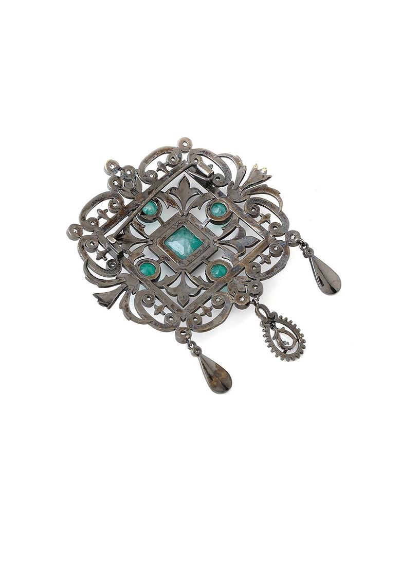 Men Brass Royal Rustic Brooch