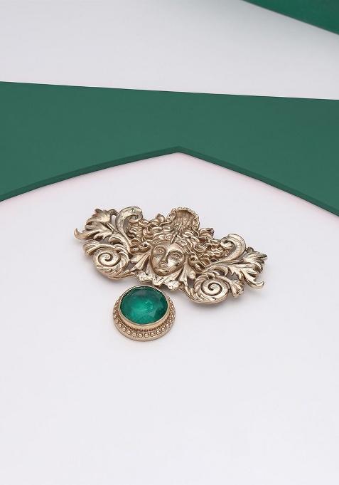 Men Medusa Brooch