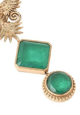 Men Stone Studded Brooch