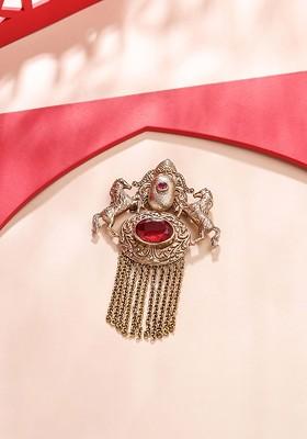 Men Sawaar E Noor Stone Studded Brooch