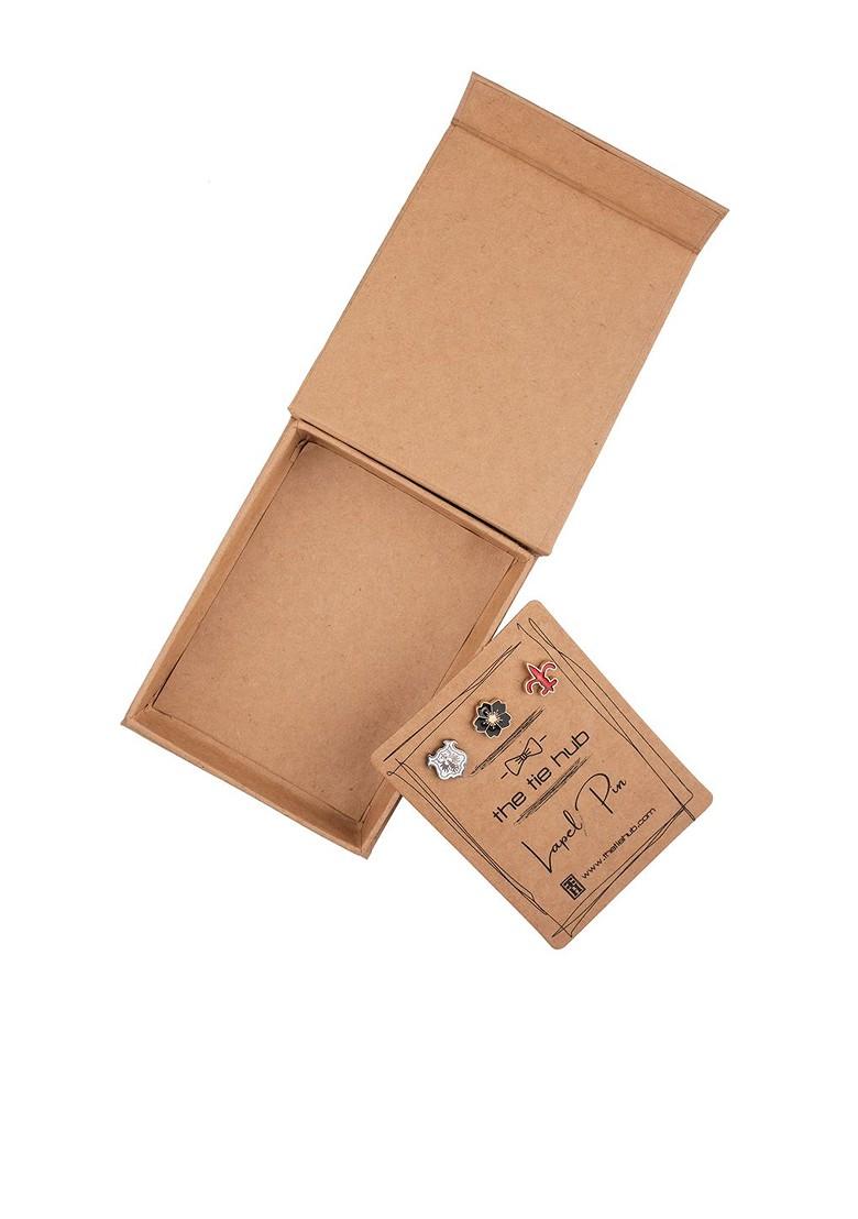 Men Set Of 3 Brass Lapel Pin Brooch