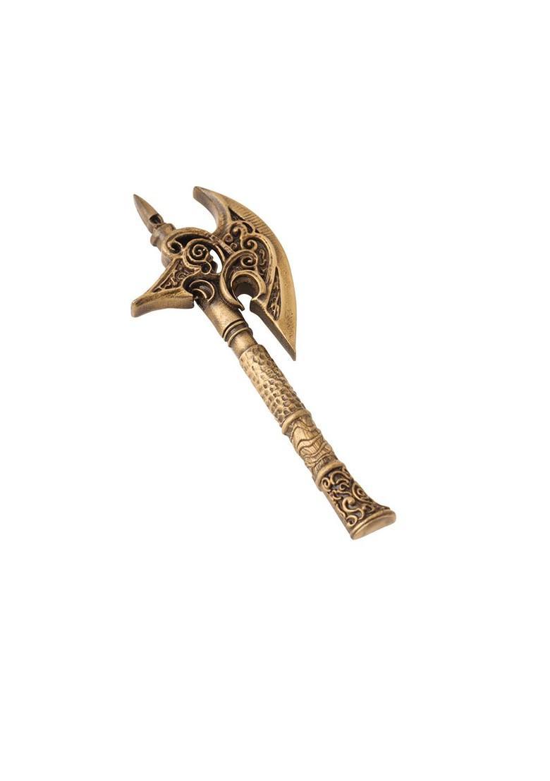 Men Brass Axe Charm Brooch