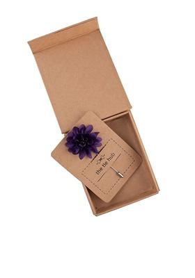 Men Dahlia Flower Lapel Pin