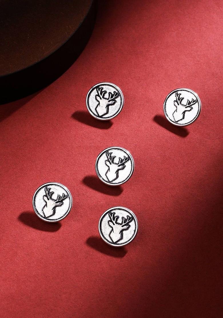 Men Set Of 5 Imperial Stag Buttons