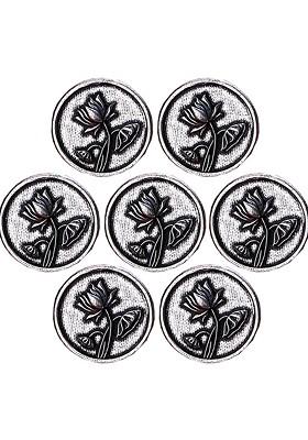 Men Set Of 7 Lotus Magic Button