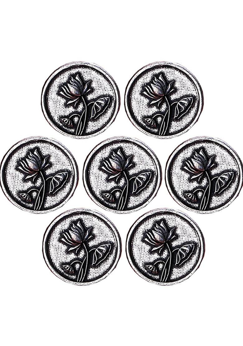 Men Set Of 7 Lotus Magic Button