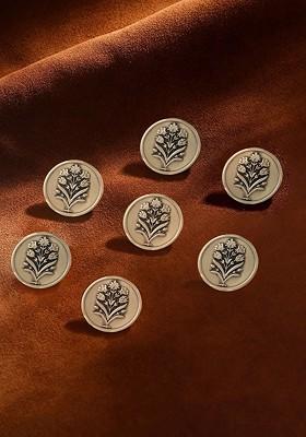 Men Set Of 7 Floral Wonder Buttons