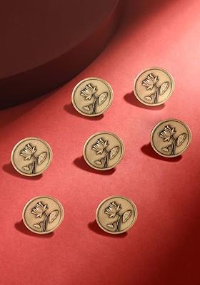 Men Set Of 7 Lotus Magic Buttons