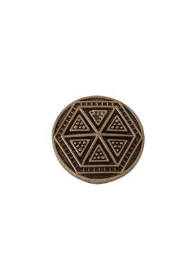 Men Set Of 5 Double Hexagon Buttons