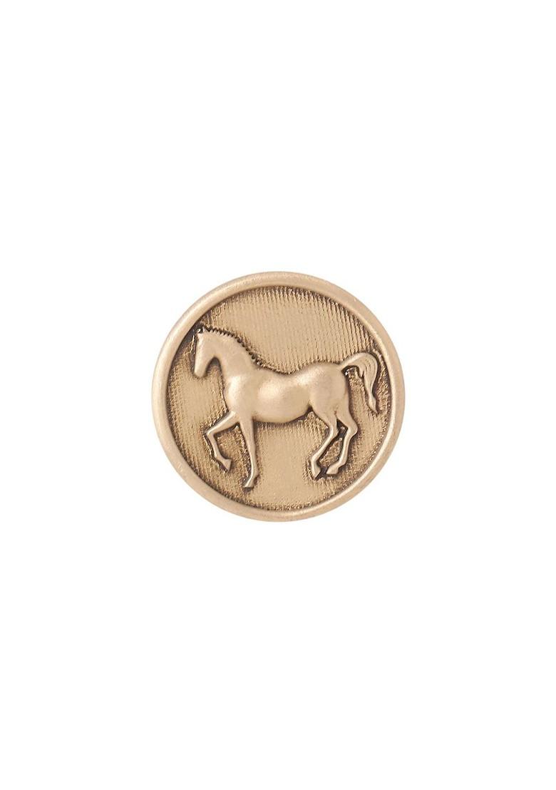 Men Set Of 5 Stallion Shimmer Buttons Brooch