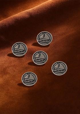 Men Set Of 5 Sailboat Buttons