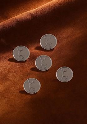 Men Set Of 5 Daring Deer Buttons