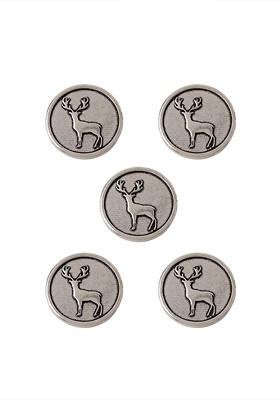 Men Set Of 5 Daring Deer Buttons