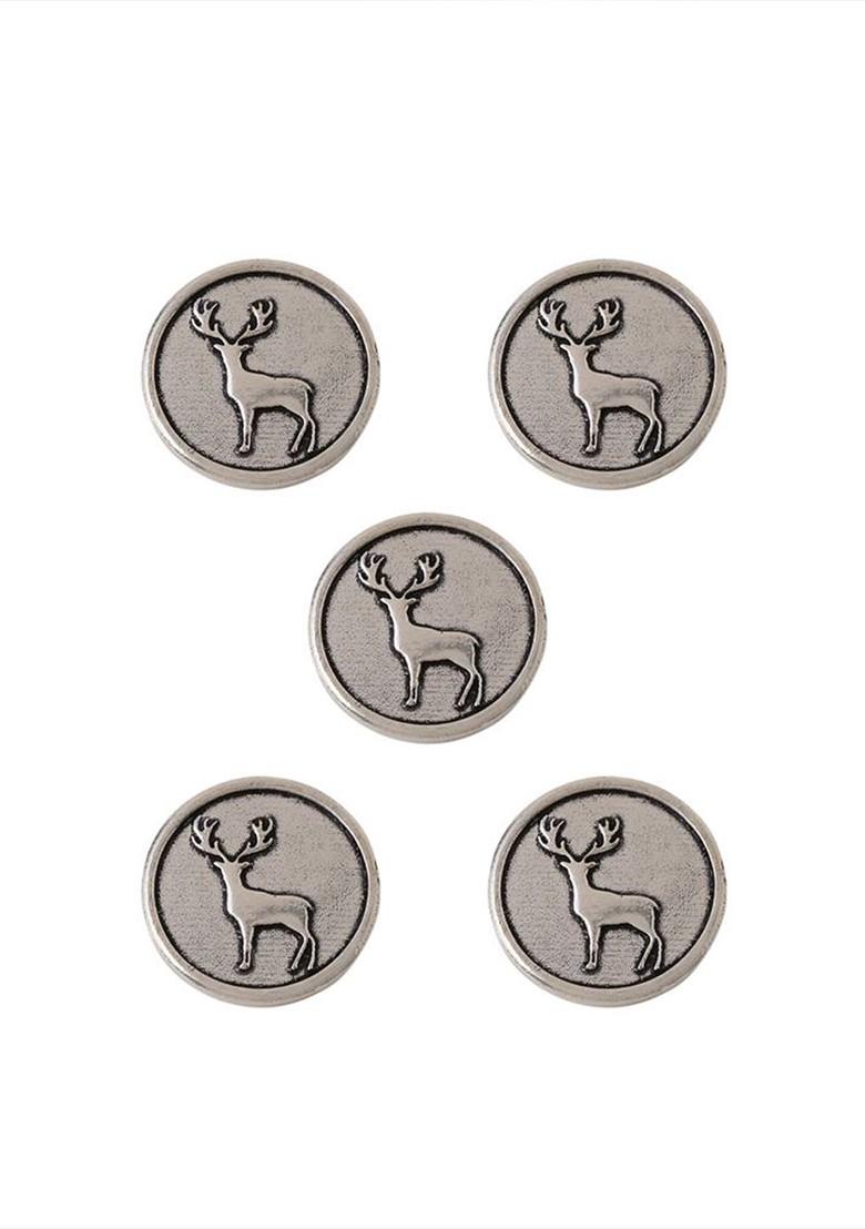 Men Set Of 5 Daring Deer Buttons