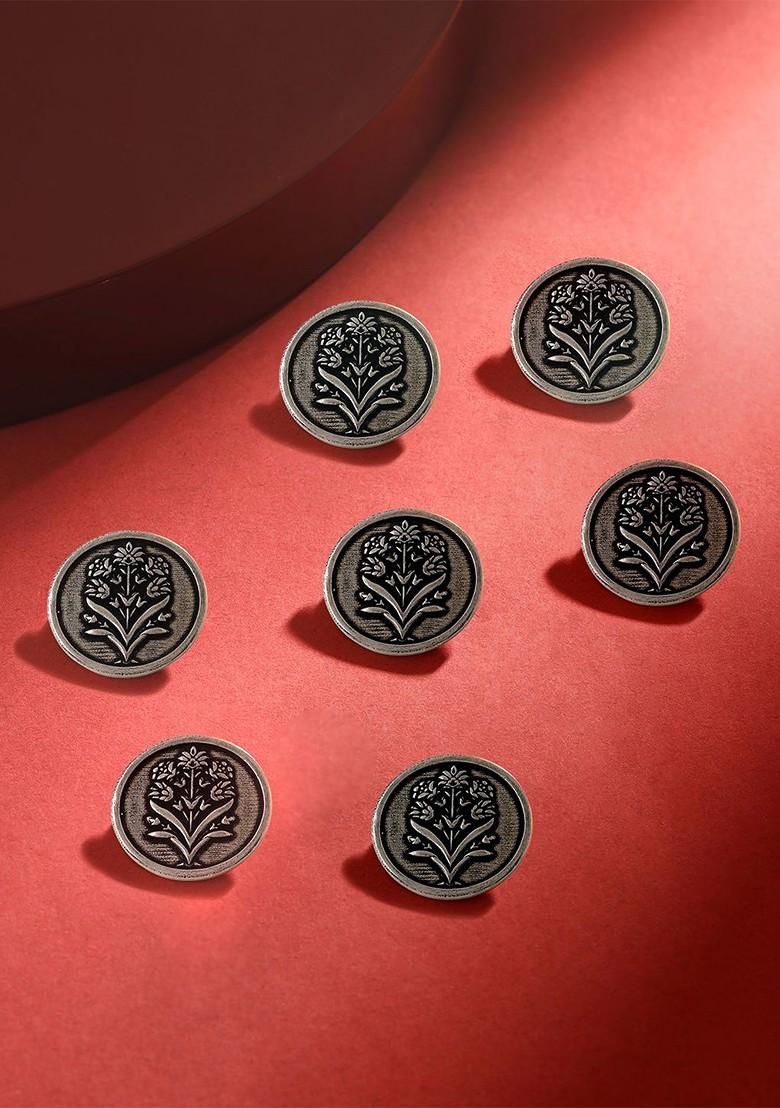 Men Set Of 7 Floral Wonder Buttons