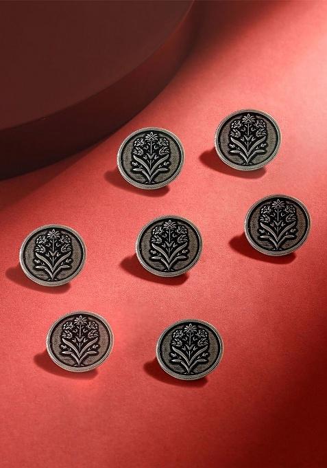 Men Set Of 7 Floral Wonder Buttons