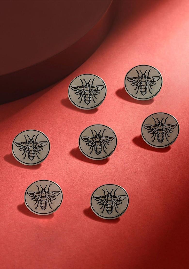 Men Set Of 7 Flying Wonder Buttons