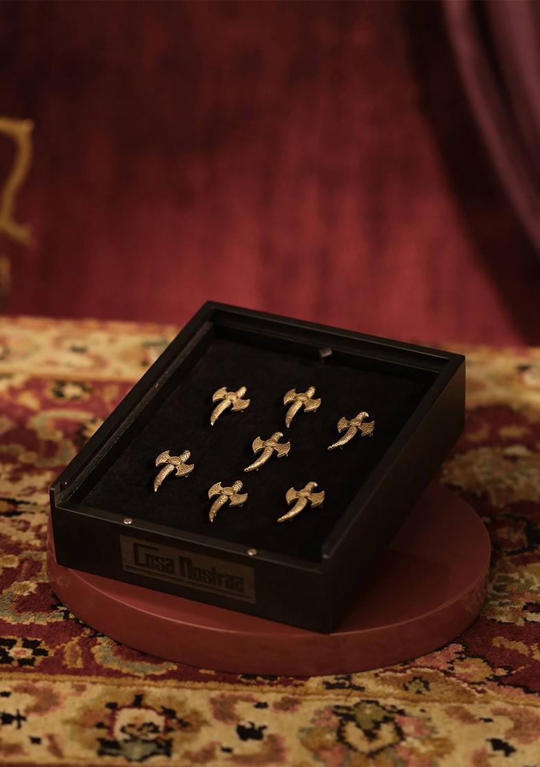 Men Set Of 7 The Sword Of Mercy Buttons