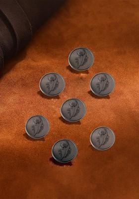 Men Set Of 7 Peacock Grace Brooches