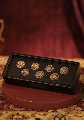 Men Set Of 7 Talisman Brooches