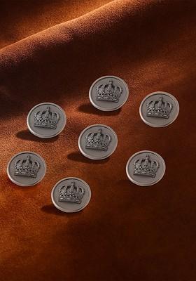 Men Set Of 7 Emperor Crown Brooches