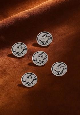 Men Set Of 5 Warrior Brooches