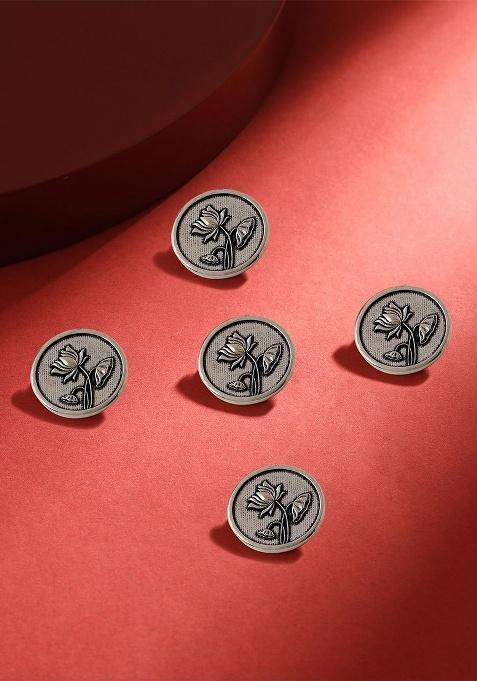 Men Set Of 5 Lotus Magic Buttons