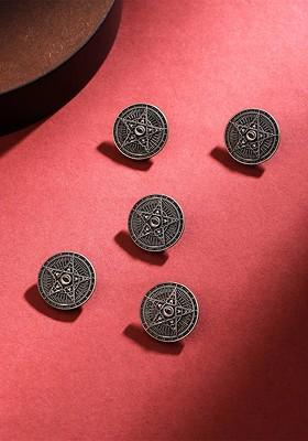 Men Set Of 5 Cosmic Buttons