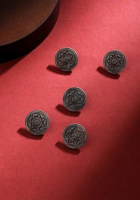 Men Set Of 5 Guiding Star Buttons