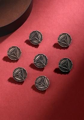 Men Set Of 7 Bermuda Triangle Buttons