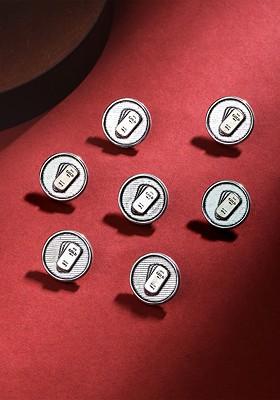 Men Set Of 7 Gold Biscuit Buttons