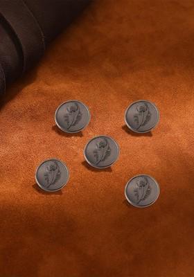 Men Set Of 5 Peacock Grace Buttons