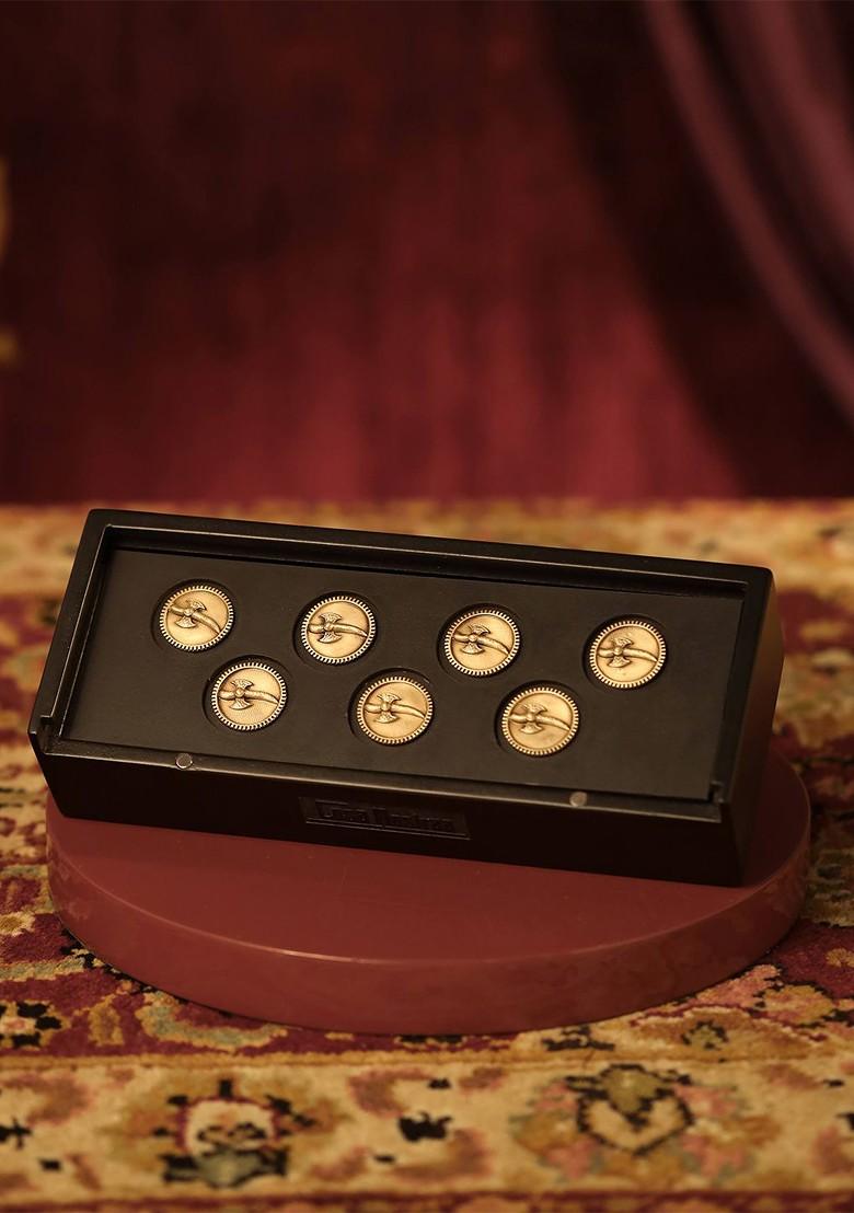 Men Set Of 7 Ethnic Brooches