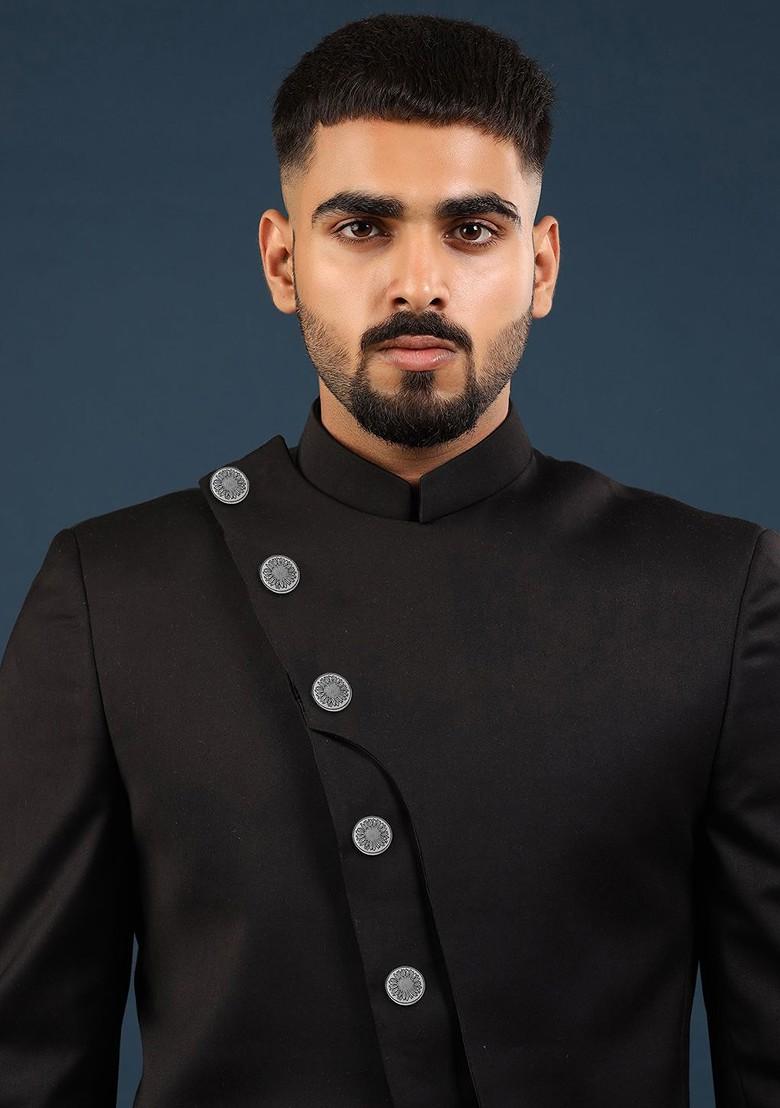 Men Set Of 7 Sunflower Glitter Buttons