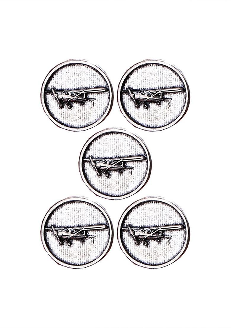 Men Set Of 5 Vintage Plane Buttons