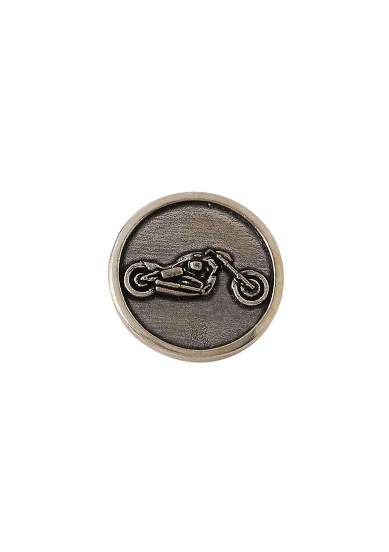 Men Set Of 5 Bold Biker Buttons