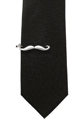 Men Brass Curved Moustache Tie Pin