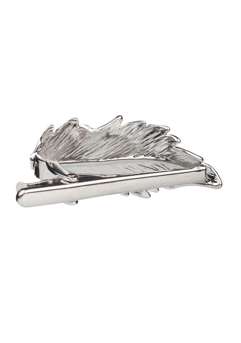 Men Brass Feather Tie Pin