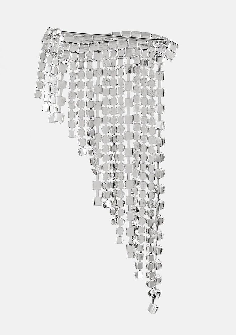 Women Stone Studded Brooch