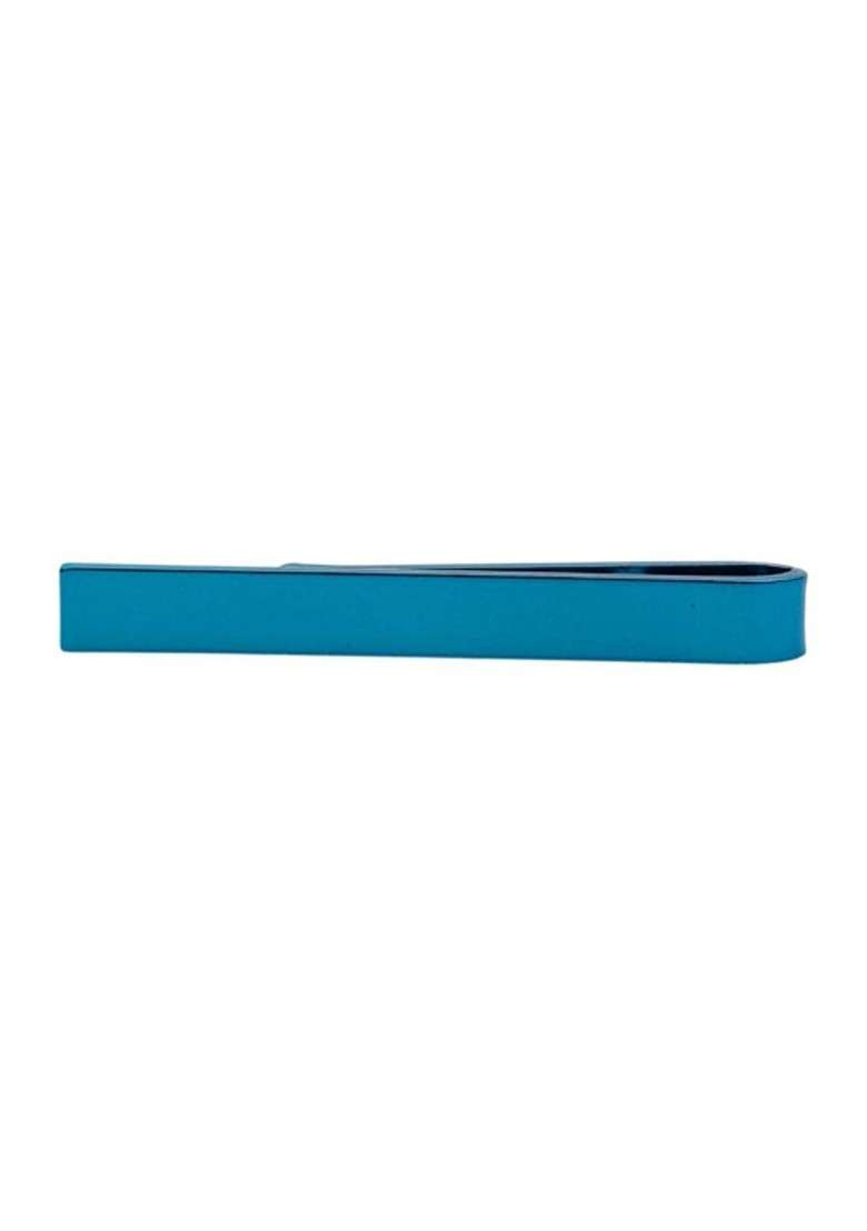 Men Blue Solid Brass Tie Pin - Indya
